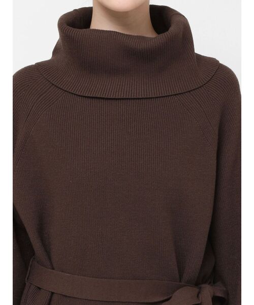 MERCURYDUO（マーキュリーデュオ）の「ベルテッドオフタートルニット（ニット/セーター・レディース・グレー/ブラウン・FREE）」の19枚目の写真