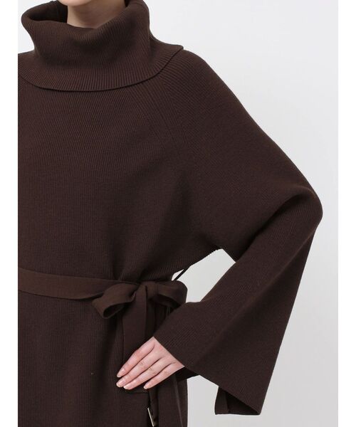 MERCURYDUO（マーキュリーデュオ）の「ベルテッドオフタートルニット（ニット/セーター・レディース・グレー/ブラウン・FREE）」の20枚目の写真