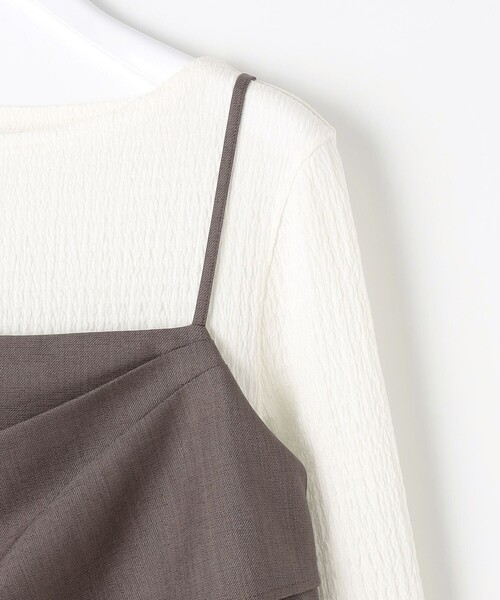 セール】ビスチェワンピース × カットソー セット（セットアップ