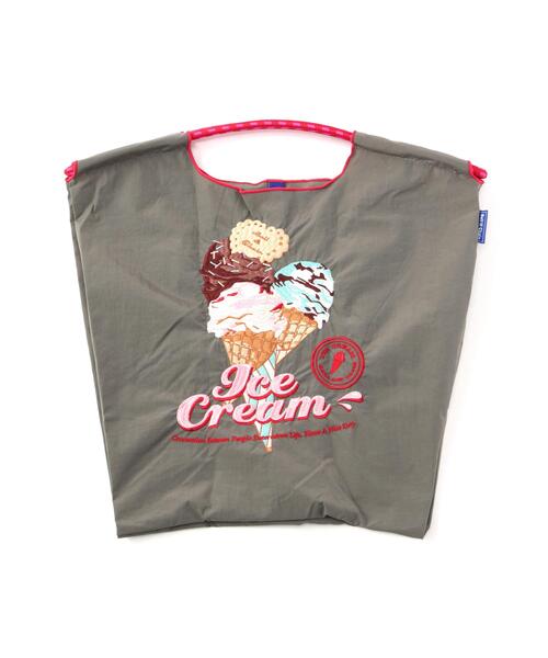 Ball&Chain(ボールアンドチェーン)の「Ball&Chain(ボールアンドチェーン) New icecreamⅡ/Mサイズ(エコバッグ/サブバッグ・レディース・イエロー/グレー/ピンク・F)」の1枚目の写真