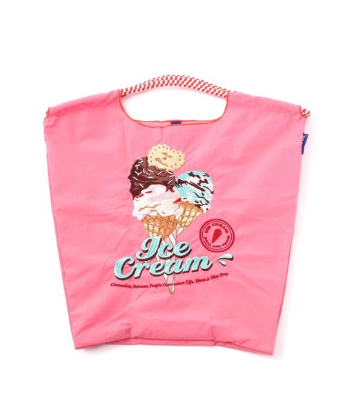 Ball&Chain(ボールアンドチェーン)の「Ball&Chain(ボールアンドチェーン) New icecreamⅡ/Mサイズ(エコバッグ/サブバッグ・レディース・イエロー/グレー/ピンク・F)」の3枚目の写真