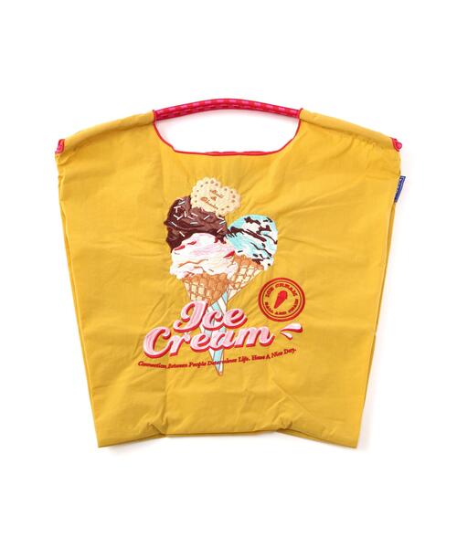 Ball&Chain(ボールアンドチェーン)の「Ball&Chain(ボールアンドチェーン) New icecreamⅡ/Mサイズ(エコバッグ/サブバッグ・レディース・イエロー/グレー/ピンク・F)」の2枚目の写真
