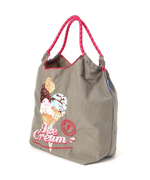 Ball&Chain(ボールアンドチェーン)の「Ball&Chain(ボールアンドチェーン) New icecreamⅡ/Mサイズ(エコバッグ/サブバッグ・レディース・イエロー/グレー/ピンク・F)」の4枚目の写真
