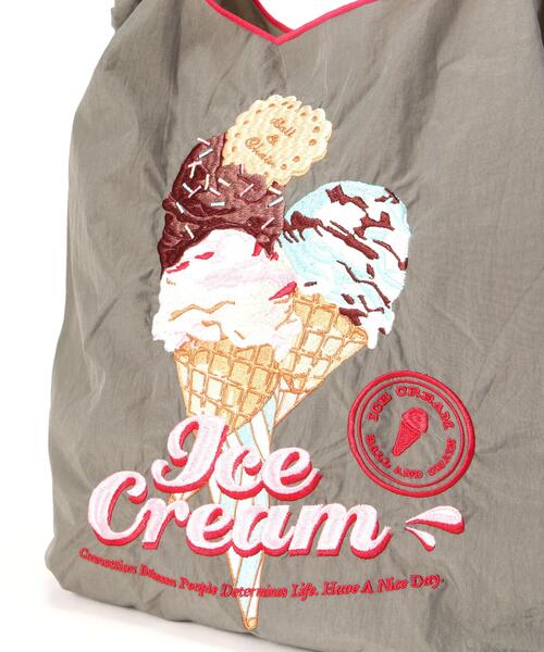 Ball&Chain(ボールアンドチェーン)の「Ball&Chain(ボールアンドチェーン) New icecreamⅡ/Mサイズ(エコバッグ/サブバッグ・レディース・イエロー/グレー/ピンク・F)」の7枚目の写真