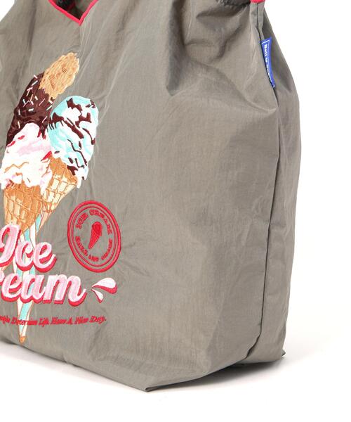 Ball&Chain(ボールアンドチェーン)の「Ball&Chain(ボールアンドチェーン) New icecreamⅡ/Mサイズ(エコバッグ/サブバッグ・レディース・イエロー/グレー/ピンク・F)」の8枚目の写真