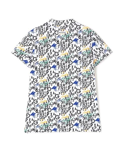 PEARLY GATES(パーリーゲイツ)の「【PEARLY GATES】BALLくんロゴ総柄プリント半袖モックネックカットソー(Tシャツ/カットソー・レディース・ダークインディゴブルー/ホワイト系その他・MEDIUM/LARGE)」の7枚目の写真