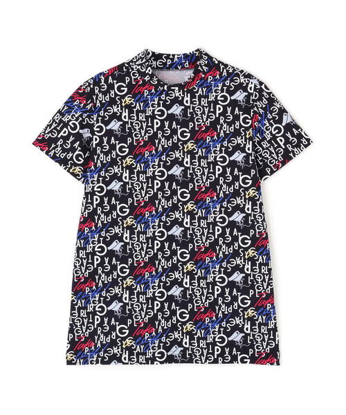 PEARLY GATES(パーリーゲイツ)の「【PEARLY GATES】BALLくんロゴ総柄プリント半袖モックネックカットソー(Tシャツ/カットソー・レディース・ダークインディゴブルー/ホワイト系その他・MEDIUM/LARGE)」の11枚目の写真