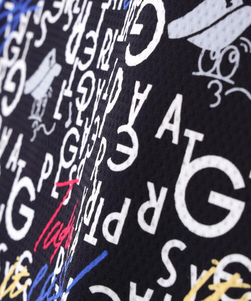 PEARLY GATES(パーリーゲイツ)の「【PEARLY GATES】BALLくんロゴ総柄プリント半袖モックネックカットソー(Tシャツ/カットソー・レディース・ダークインディゴブルー/ホワイト系その他・MEDIUM/LARGE)」の12枚目の写真
