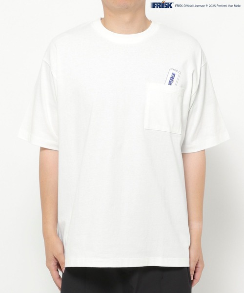 FOUND GOOD（ファウンドグッド）の「FRISKコラボTシャツ（Tシャツ/カットソー・メンズ・ホワイト系1/ブラック・M/L/XL）」の3枚目の写真