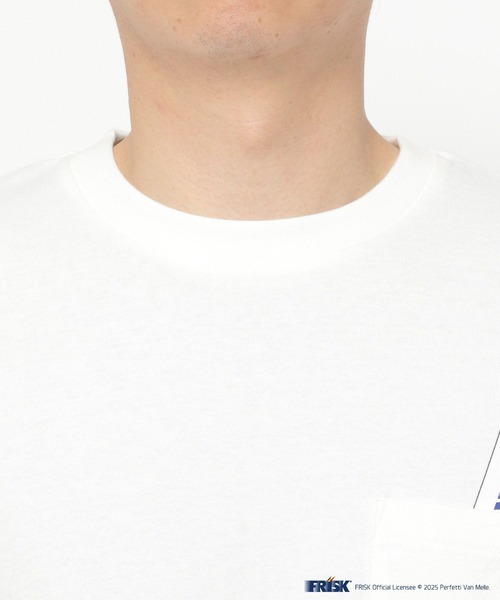 FOUND GOOD（ファウンドグッド）の「FRISKコラボTシャツ（Tシャツ/カットソー・メンズ・ホワイト系1/ブラック・M/L/XL）」の6枚目の写真