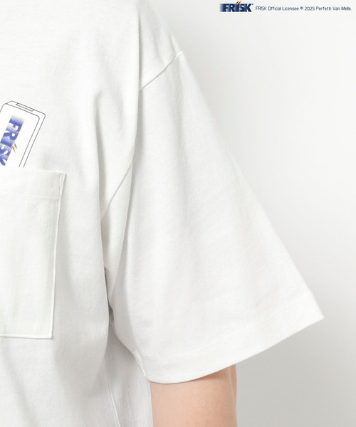 FOUND GOOD（ファウンドグッド）の「FRISKコラボTシャツ（Tシャツ/カットソー・メンズ・ホワイト系1/ブラック・M/L/XL）」の7枚目の写真