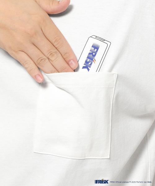 FOUND GOOD（ファウンドグッド）の「FRISKコラボTシャツ（Tシャツ/カットソー・メンズ・ホワイト系1/ブラック・M/L/XL）」の8枚目の写真