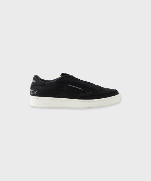 WHITE MOUNTAINEERING(ホワイトマウンテニアリング)の「White Mountaineering/ホワイトマウンテニアリング×Reebok/リーボック CLUB C 85 VINTAGE SLIP-ON スリッポン(スリッポン・メンズ・ブラック・26.5cm/26cm/28cm/27.5cm/27cm)」の1枚目の写真