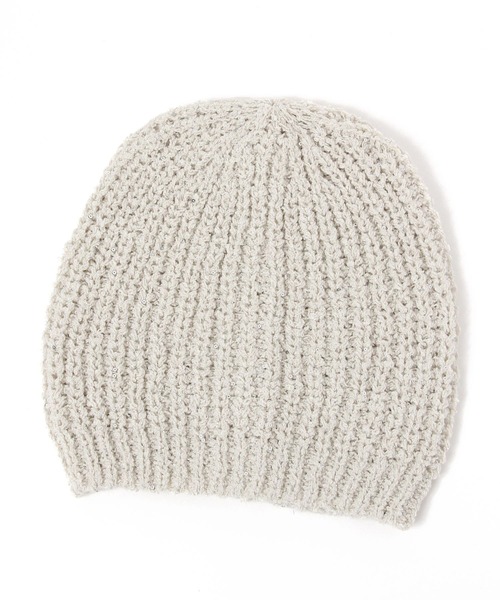 LAKOLE（ラコレ）の「ザックリスパンコールワッチ / 499977（ニットキャップ/ビーニー・レディース・ブラック/オフホワイト/ブラウン・FREE）」の13枚目の写真