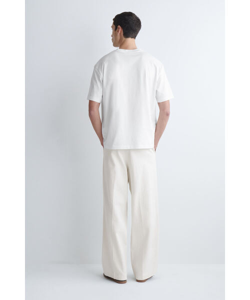 COS(コス)の「オーバーサイズ ライトウェイトコットンTシャツ(Tシャツ/カットソー・メンズ・ネイビー/ブラック/ダークブルー/ブルー/ホワイト/ホワイト系・XL/S/XS/M/L/XXL)」の9枚目の写真