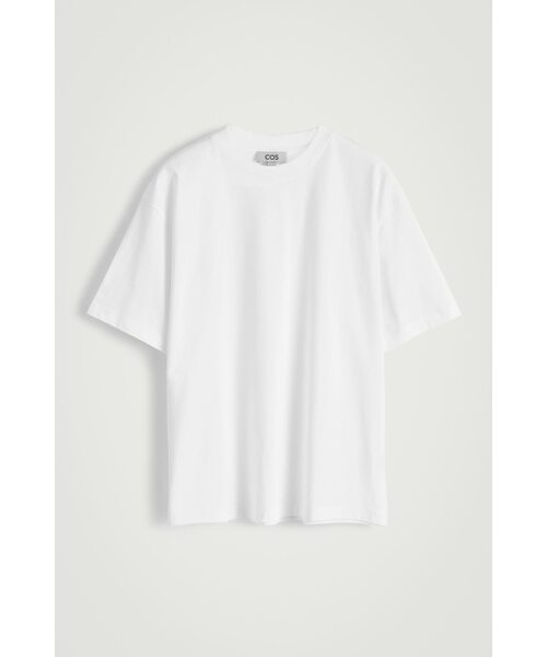 COS(コス)の「オーバーサイズ ライトウェイトコットンTシャツ(Tシャツ/カットソー・メンズ・ネイビー/ブラック/ダークブルー/ブルー/ホワイト/ホワイト系・XL/S/XS/M/L/XXL)」の12枚目の写真