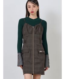 MURUA | フロントZIPミニジャンスカ(ワンピース)