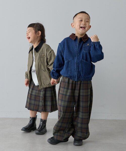 CIAOPANIC TYPY(チャオパニックティピー)の「【KIDS】プリーツミモレ丈チェックスカート(スカート・キッズ・ブルー/レッド/カーキ・X-LARGE/MEDIUM/LARGE/XX-LARGE)」の14枚目の写真