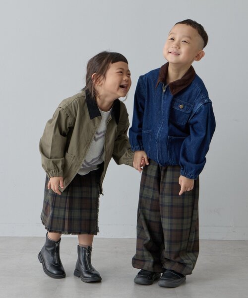 CIAOPANIC TYPY(チャオパニックティピー)の「【KIDS】プリーツミモレ丈チェックスカート(スカート・キッズ・ブルー/レッド/カーキ・X-LARGE/MEDIUM/LARGE/XX-LARGE)」の16枚目の写真