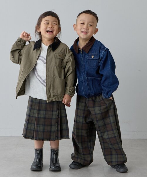 CIAOPANIC TYPY(チャオパニックティピー)の「【KIDS】プリーツミモレ丈チェックスカート(スカート・キッズ・ブルー/レッド/カーキ・X-LARGE/MEDIUM/LARGE/XX-LARGE)」の17枚目の写真