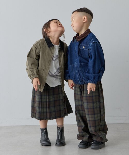 CIAOPANIC TYPY(チャオパニックティピー)の「【KIDS】プリーツミモレ丈チェックスカート(スカート・キッズ・ブルー/レッド/カーキ・X-LARGE/MEDIUM/LARGE/XX-LARGE)」の20枚目の写真