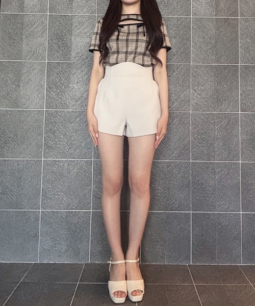 NOMAE（ノーマエ）の「コルセットショートパンツ（その他パンツ・レディース・アイボリー/ブラック/ブラック系その他・FREE）」の5枚目の写真