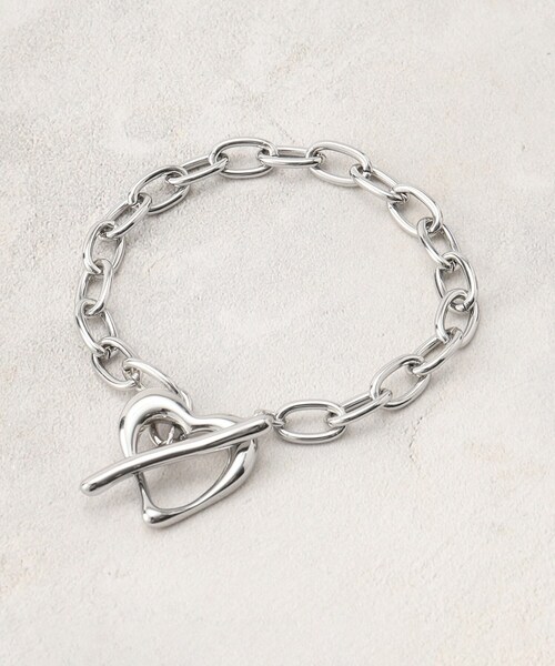 grove（グローブ）の「ハートマンテルチェーンブレス（ブレスレット・レディース・シルバー/ゴールド・00）」の3枚目の写真