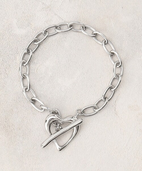 grove（グローブ）の「ハートマンテルチェーンブレス（ブレスレット・レディース・シルバー/ゴールド・00）」の4枚目の写真