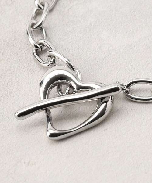 grove（グローブ）の「ハートマンテルチェーンブレス（ブレスレット・レディース・シルバー/ゴールド・00）」の5枚目の写真