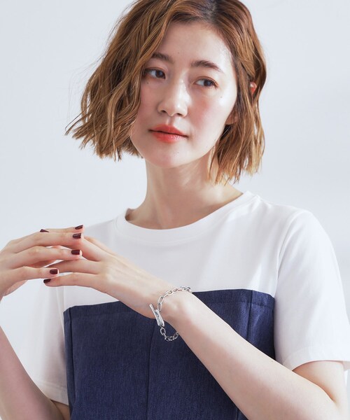 grove（グローブ）の「ハートマンテルチェーンブレス（ブレスレット・レディース・シルバー/ゴールド・00）」の6枚目の写真