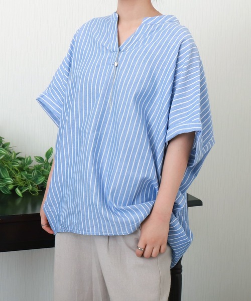 セール】【抗菌・UVカット・吸水速乾】「やわさらリネン」ストライプ
