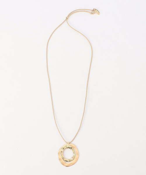 COMME CA ISM（コムサイズム）の「ダブルリング スライドネックレス（ネックレス・レディース・シルバー/ゴールド・FREE）」の8枚目の写真