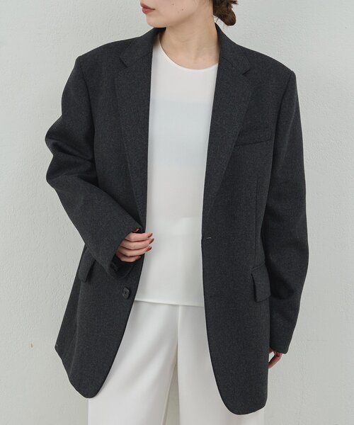 GALLARDAGALANTE（ガリャルダガランテ）の「【PEAS】ドレスジャコート（その他アウター・レディース・チャコールグレー/ネイビー・FREE）」の2枚目の写真