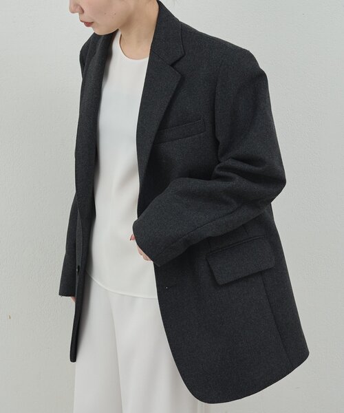 GALLARDAGALANTE（ガリャルダガランテ）の「【PEAS】ドレスジャコート（その他アウター・レディース・チャコールグレー/ネイビー・FREE）」の4枚目の写真