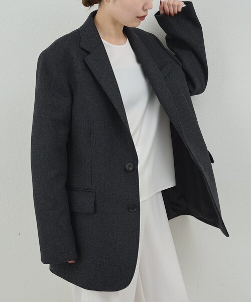 GALLARDAGALANTE（ガリャルダガランテ）の「【PEAS】ドレスジャコート（その他アウター・レディース・チャコールグレー/ネイビー・FREE）」の5枚目の写真