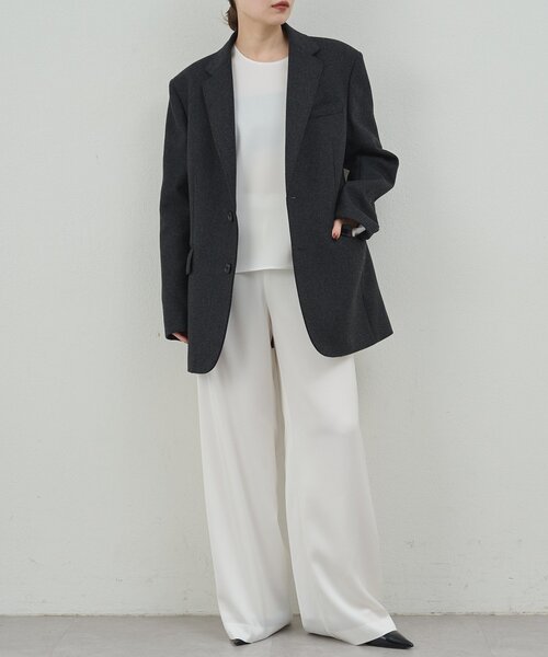 GALLARDAGALANTE（ガリャルダガランテ）の「【PEAS】ドレスジャコート（その他アウター・レディース・チャコールグレー/ネイビー・FREE）」の7枚目の写真