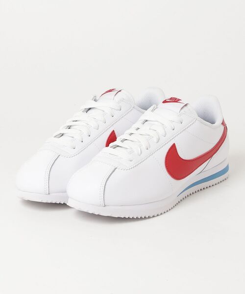 NIKE(ナイキ)の「NIKE CORTEZ ナイキ コルテッツ(スニーカー・メンズ・ホワイト×パープル/ホワイト×ブルー/ホワイト×レッド・27.5cm/27cm/25.5cm/25cm/26.5cm/26cm/29cm/28cm/24cm/24.5cm)」の1枚目の写真
