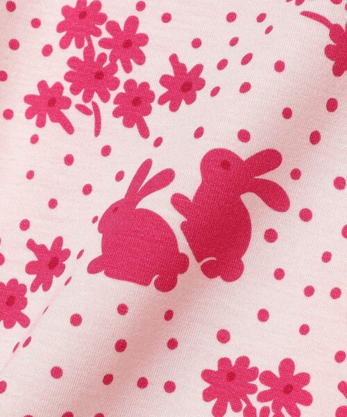 Carne Bollente(カルネボレンテ)の「【別注】Carne Bollente / Rabbit T-shirt(Tシャツ/カットソー・レディース・ピンク/ネイビー・SMALL)」の5枚目の写真