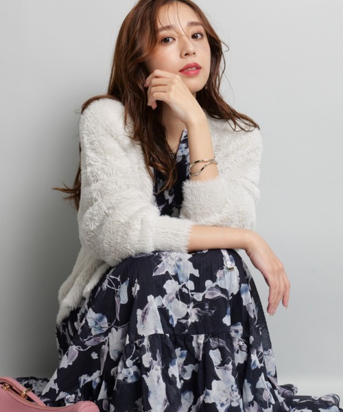 ふわふわトッパーカーデ（ニット/セーター）｜JUSGLITTY（ジャス