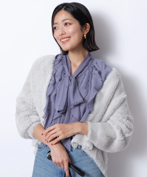 ふわふわトッパーカーデ（ニット/セーター）｜JUSGLITTY（ジャス