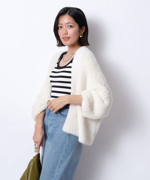ふわふわトッパーカーデ（ニット/セーター）｜JUSGLITTY（ジャス