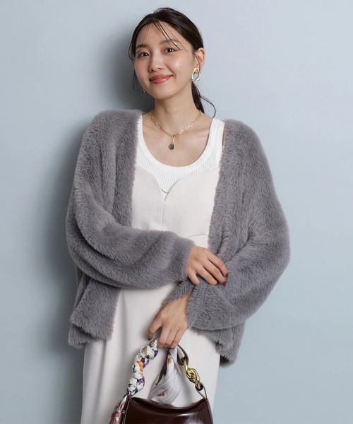 JUSGLITTY ふわふわトッパーカーデ ふわふわトッパーカーデ（ニット/セーター）｜JUSGLITTY（ジャス