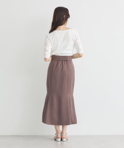 earth music&ecology（アースミュージックアンドエコロジー）の「ドレープデザインカットソー（Tシャツ/カットソー・レディース・ブラック/オフホワイト/ブラウン・FREE）」の11枚目の写真