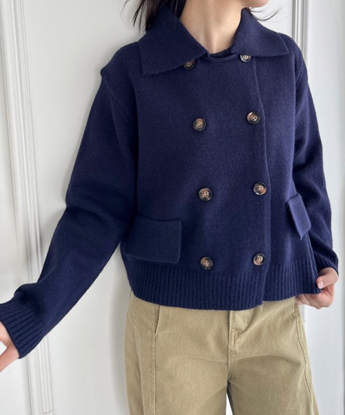 RRL ダークブルー ボタン付きカーディガン DOUBLE RL RALPH LAUREN/ダブル アール エル ラルフ ローレン通販