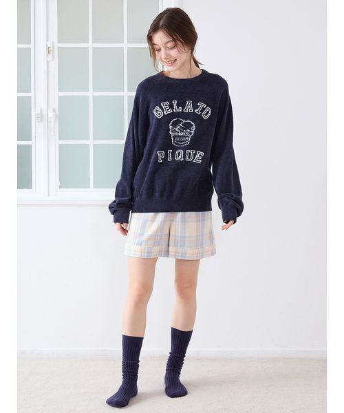 セール】トラッドアイスクリームジャガードプルオーバー（ルームウェア