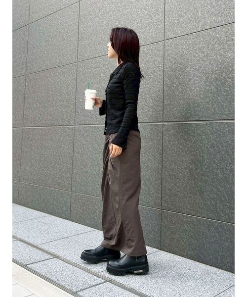 LAGUNAMOON(ラグナムーン)の「フラッフィーカットシャツ(Tシャツ/カットソー・レディース・アイボリー/ブラック・FREE)」の9枚目の写真