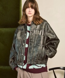 MAISON SPECIAL(]XyV)́sUNISEXtSheep Leather Trucker Jacket/V[vU[GWyMAISON SPECIAL/]XyVz(u])