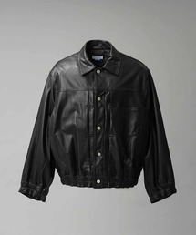 MAISON SPECIAL（メゾンスペシャル）の「《UNISEX》Sheep Leather Trucker Jacket シープレザーGジャン【MAISON SPECIAL メゾンスペシャル】（ブルゾン）」
