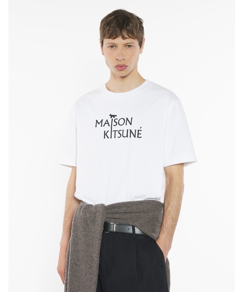 Maison Kitsune（メゾンキツネ）の「MAISON KITSUNE PILLAR COMFORT TEE-SHIRT（Tシャツ/カットソー・メンズ・ホワイト・XS/S/M/L/XL）」の4枚目の写真