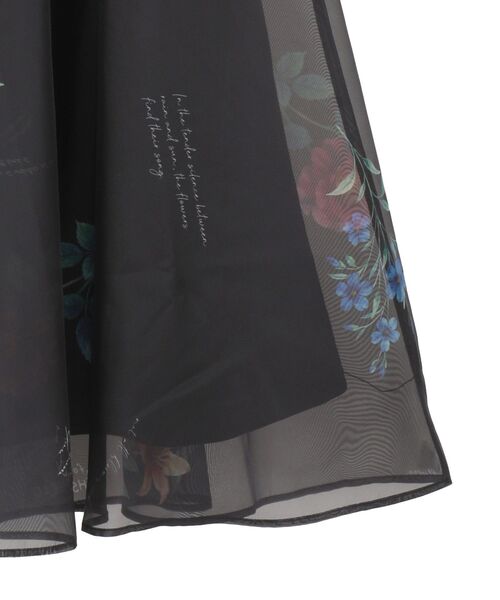 Sugar spoon（シュガースプーン）の「・SUGAR SPOON フラワーptシアーフレアスカート（スカート・レディース・アイボリー/ブラック/グレイッシュベージュ・FREE）」の17枚目の写真